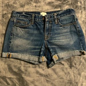 J. Crew womens cuffed jean shorts - sz 25